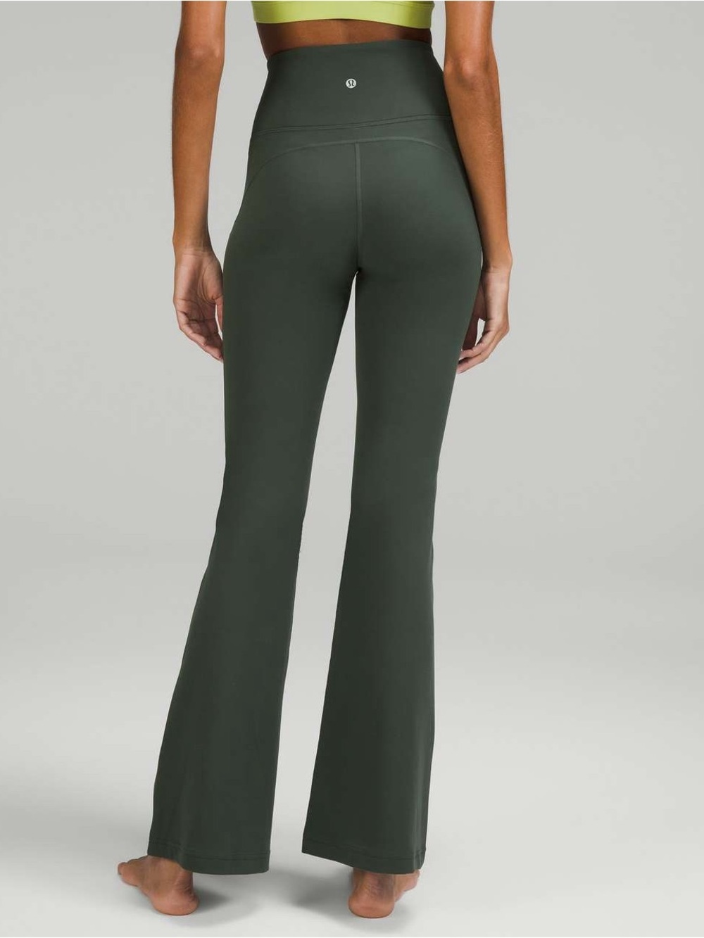 *Final Price* Lululemon Groove Super-High-Rise Flared Pant *Nulu Smoked Spruce 6